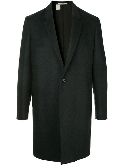 Shop N.hoolywood Classic Single Breasted Coat In Blue