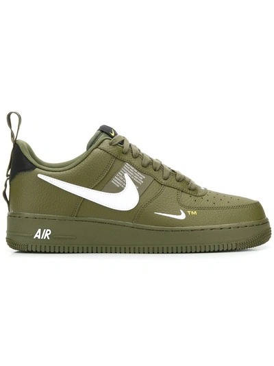 Nike Air Force 1 Green Leather Sneakers | ModeSens