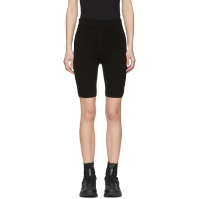 Shop Alexander Wang T Alexanderwang.t Black Bodycon Basics Biker Shorts In 001 Black