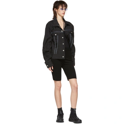 Shop Alexander Wang T Alexanderwang.t Black Bodycon Basics Biker Shorts In 001 Black