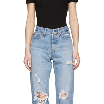 Shop Levi's Blue Wedgie Straight Jeans In Authentical