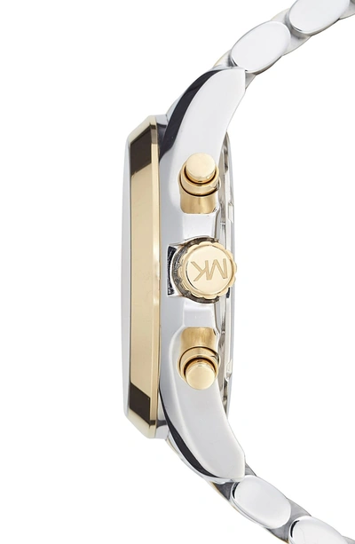 Shop Michael Kors Bradshaw Chronograph Bracelet Watch, 43mm In Silver/ Blue