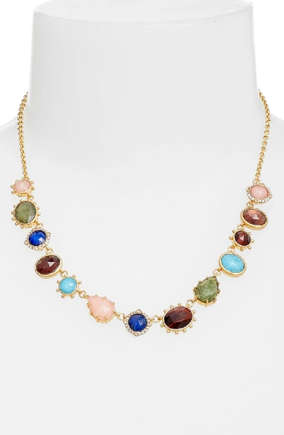Shop Kate Spade Stone Statement Necklace In Gold Multi