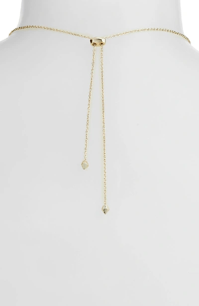 Shop Kendra Scott Kim Adjustable Necklace In Multi Mix/ Gold