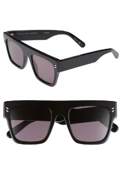 Shop Stella Mccartney 51mm Flattop Sunglasses - Black