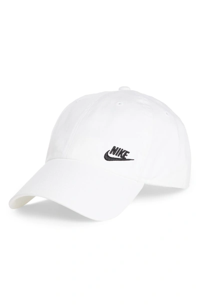 Shop Nike Futura Classic Cap - White In White/ Black