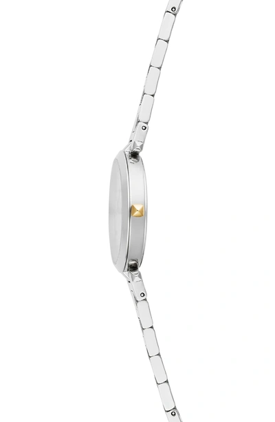Shop Rebecca Minkoff T-bar Bracelet Strap Watch, 33mm In Silver