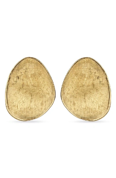 Shop Marco Bicego Textured Earrings In Yellow Gold