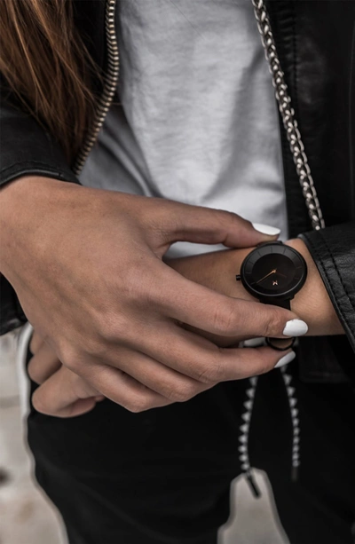 Shop Mvmt Mod Leather Strap Watch, 32mm In Black