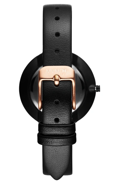 Shop Mvmt Mod Leather Strap Watch, 32mm In Black