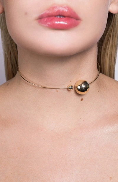 Shop Lana Jewelry Hollow Ball Choker Necklace In Gold