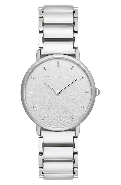 Shop Rebecca Minkoff Major Bracelet Watch, 35mm In Silver
