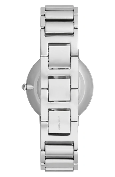 Shop Rebecca Minkoff Major Bracelet Watch, 35mm In Silver