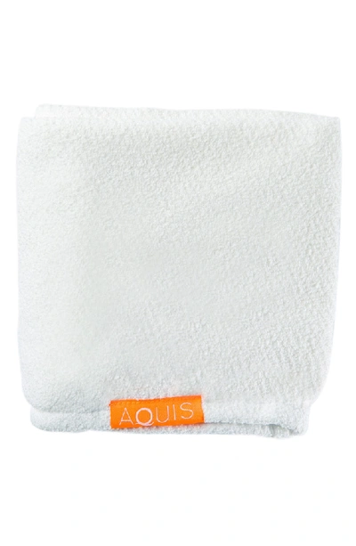 Shop Aquis Lisse Luxe Desert Rose Hair Wrap In Ivory