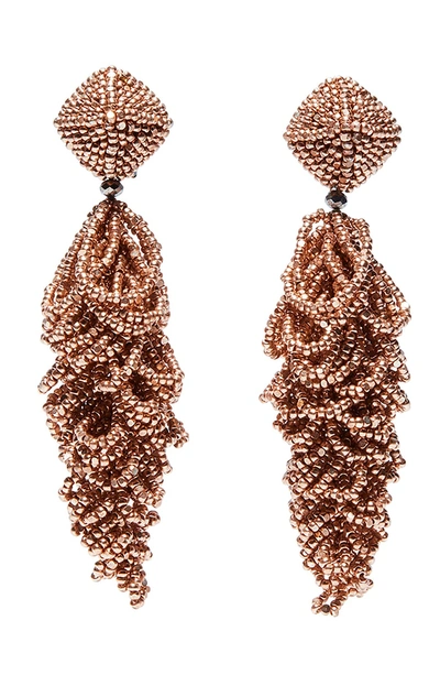 Shop Sachin & Babi Noir Lulu Drop Earrings In Rose Gold