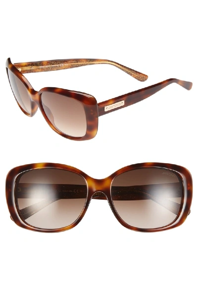 Shop Jimmy Choo 56mm Sunglasses - Havana