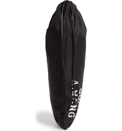 Shop Alexander Wang Ryan Nylon Dustbag Pouch In Black