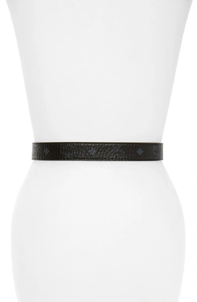 Shop Mcm Reversible Belt In Black