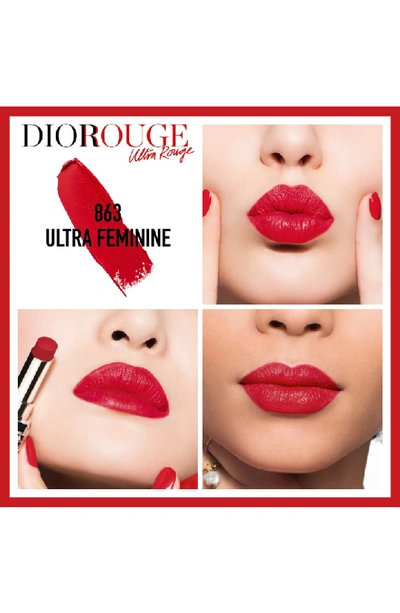 Shop Dior Ultra Rouge Pigmented Hydra Lipstick In 600 Ultra Tough