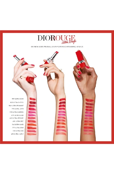 Shop Dior Ultra Rouge Pigmented Hydra Lipstick In 600 Ultra Tough