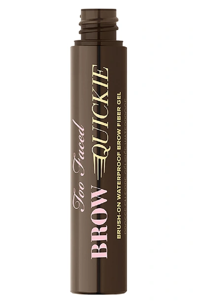 Shop Too Faced Brow Quickie Waterproof Brow Fiber Gel In Universal Brunette