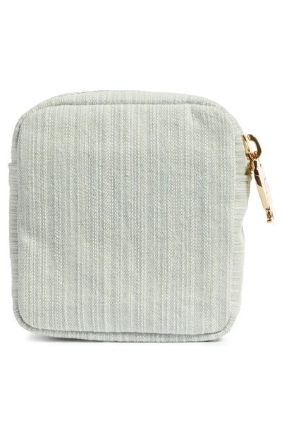 Shop Stoney Clover Lane Denim Mini Pouch In Light Denim