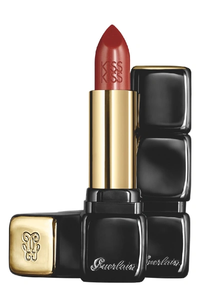 Shop Guerlain Kisskiss Creamy Satin Lipstick In 344 Sexy Coral