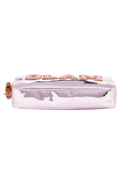 Shop Stoney Clover Lane Glam Small Patent Makeup Bag In Pink