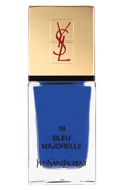 Shop Saint Laurent La Laque Couture Nail Lacquer - 18 Bleu Majorelle