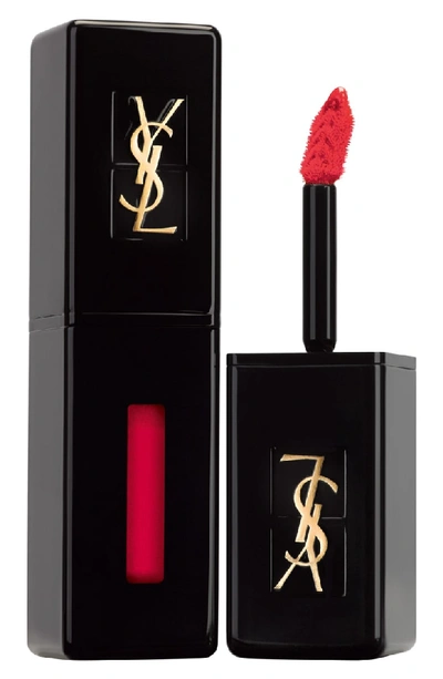 Shop Saint Laurent Vinyl Cream Lip Stain In 402 Rouge Remix