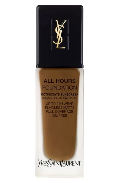 Shop Saint Laurent All Hours Full Coverage Matte Foundation Spf 20 In B85 Coffee