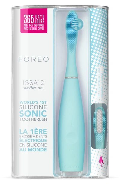 Shop Foreo Issa(tm) 2 Sensitive Sonic Toothbrush Kit In Mint (sensitive)