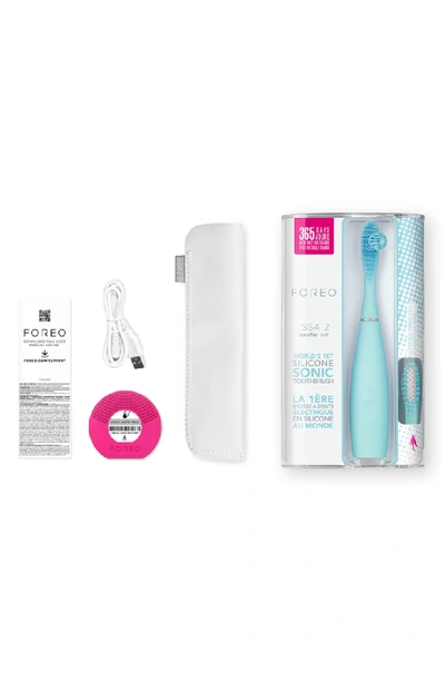 Shop Foreo Issa(tm) 2 Sensitive Sonic Toothbrush Kit In Mint (sensitive)