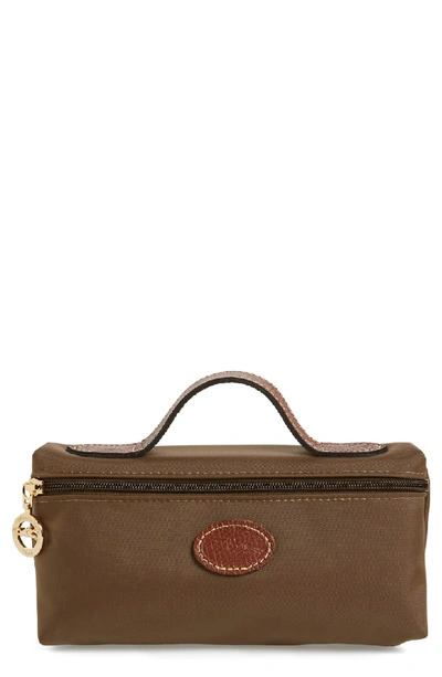 Shop Longchamp 'le Pliage' Pouchette In New Khaki