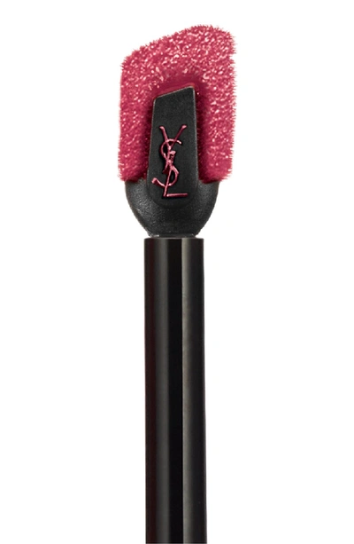 Shop Saint Laurent Tatouage Couture Metallics Liquid Lipstick In 106 Golded Fuchsia Rivals