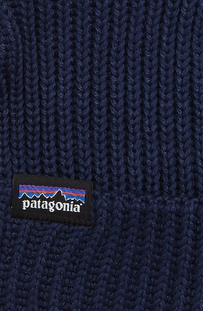 Shop Patagonia Fisherman Beanie In Blue