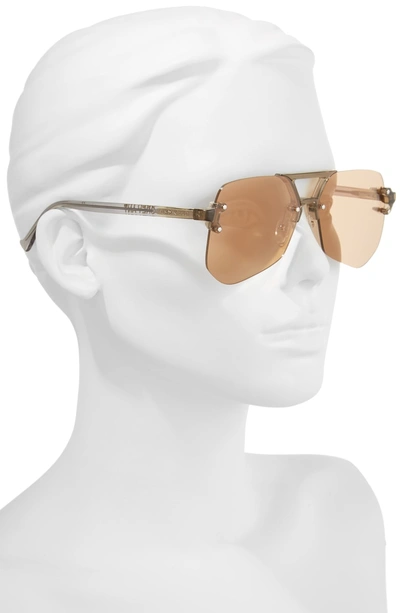 Shop Grey Ant Yesway 60mm Sunglasses - Brown Lens/ Silver Hardware