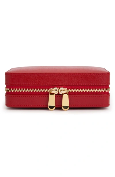 Shop Wolf Palermo Zip Jewelry Case In Red