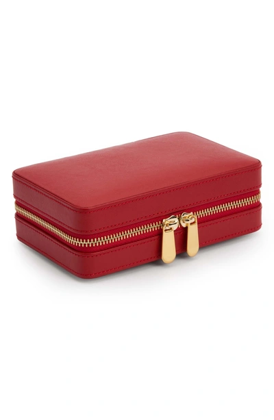 Shop Wolf Palermo Zip Jewelry Case - Red