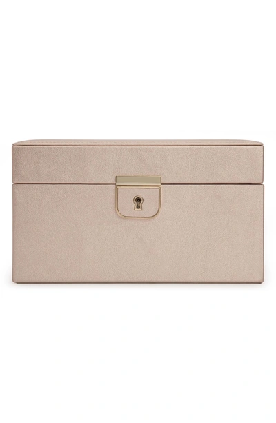 Shop Wolf Palermo Small Jewelry Box - Metallic In Rose Gold