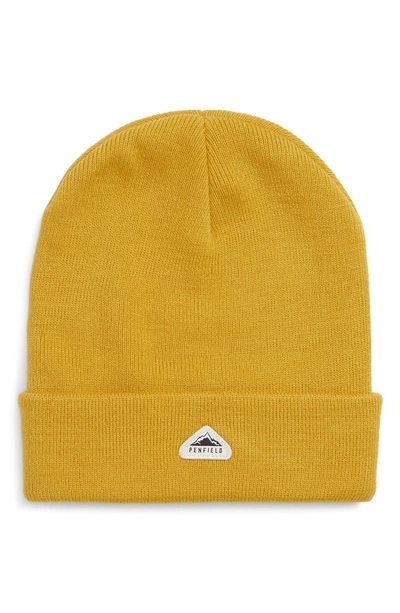 Shop Penfield Classic Beanie Hat - Yellow