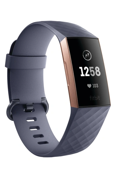 Shop Fitbit Charge 3 Wireless Activity & Heart Rate Tracker In Blue Grey