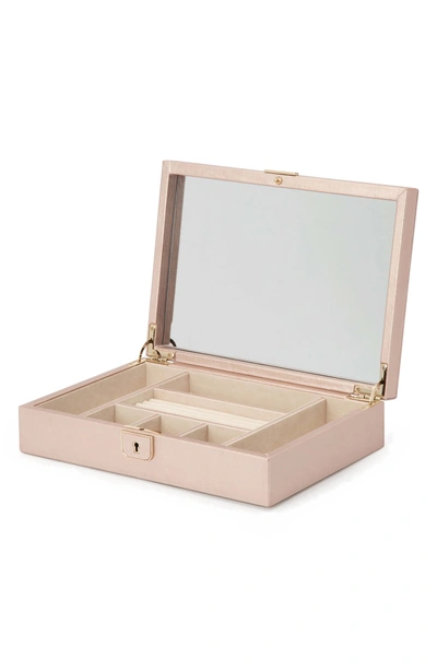 Shop Wolf Palermo Medium Jewelry Box In Rose Gold