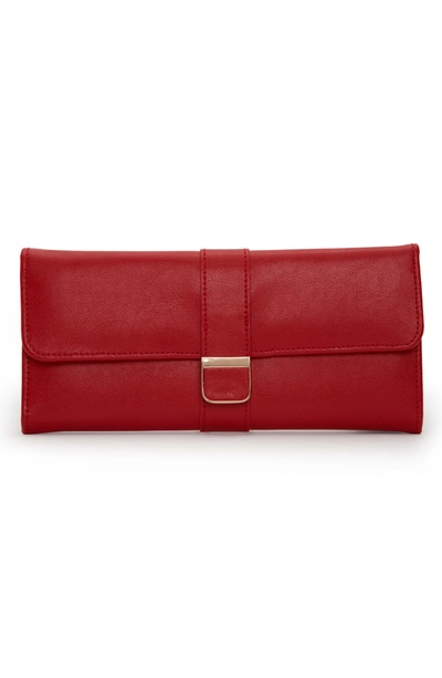Wolf Palermo Red Jewelry Roll 213472 In Red