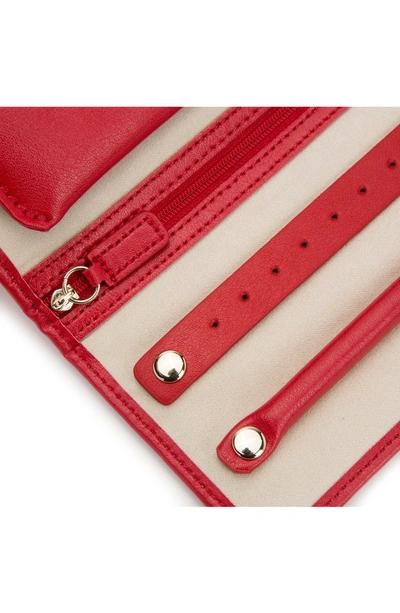 Wolf Palermo Red Jewelry Roll 213472 In Red