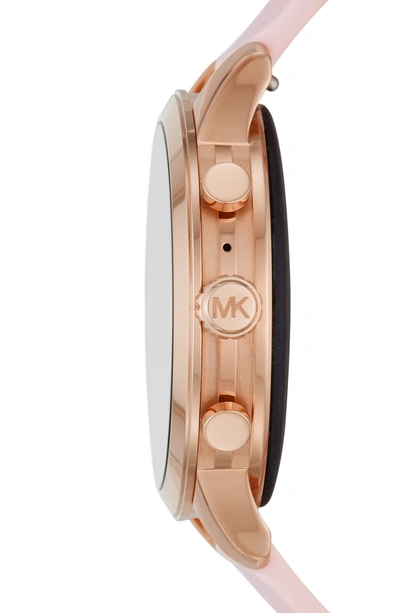 Shop Michael Kors Access Runway Smart Watch, 41mm In Pink/ Rose Gold