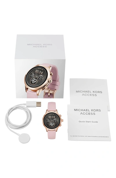 Shop Michael Kors Access Runway Smart Watch, 41mm In Pink/ Rose Gold