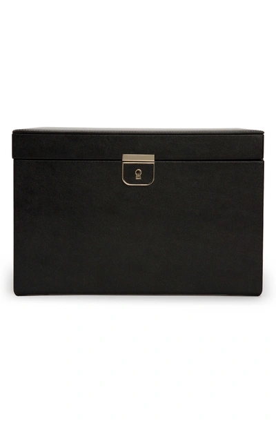 Shop Wolf Palermo Large Jewelry Box In Black