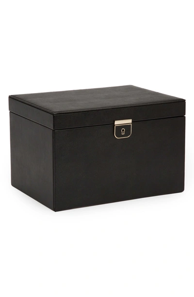 Shop Wolf Palermo Large Jewelry Box In Black