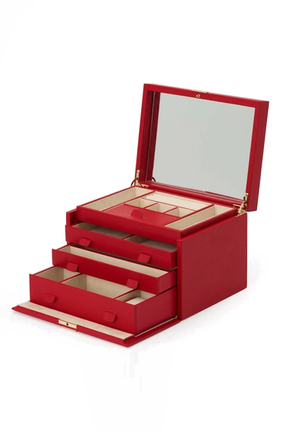 Shop Wolf Palermo Large Jewelry Box - Red